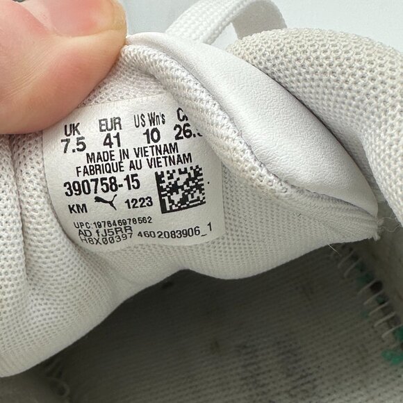 Puma Women's Smash V3 Platform Sneakers White/Orange Size 10 - Picture 7 of 8